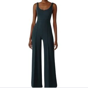 Donna Morgan Forest Green Jumpsuit